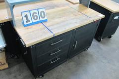 Torin Maple Top Cabinet Base Portable Workbench