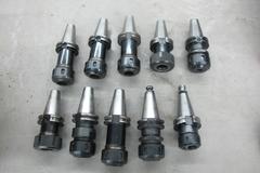 (10) TG-100 Collet Style Cat-40 Taper Tool Holders