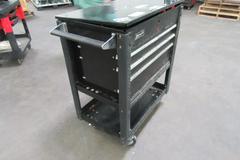 Homak 5 Drawer Rolling Tool Cart- Contents Included As Shown