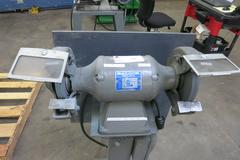 Baldor Double End 8" Pedestal grinder with Eye Shields and Tool Rests, 2/4 HP Motor, Stand