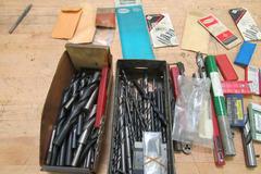 Large Assortment of Insert Cutters and Drill Bits- As Shown