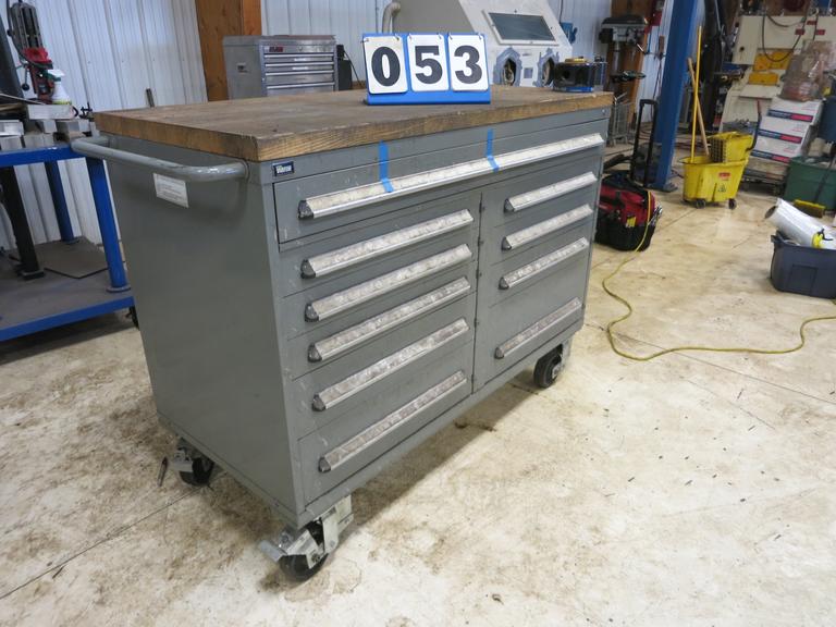 Machines Used Stanley Vidmar 10 Drawer Heavy Duty Portable Tool