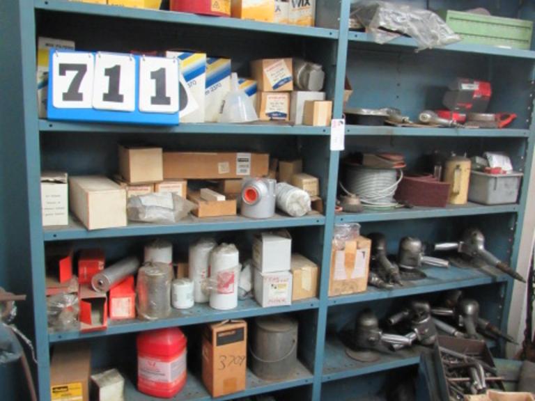 Steel Shelf And Contents