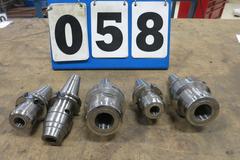 5 Schunk Precision Cat 40 Taper Tool Holders 