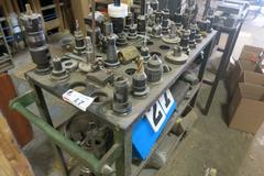 Cat 40 Taper Tools and Tool Cart and Contents