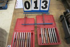 (2) Boxes of 6" Vise Parallels and Kurt 6" Parallel Keeper