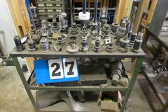 Cat 40 Taper Tools and Tool Cart and Contents