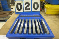 6" Vise Parallels in Plastic Divider Box