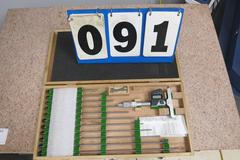 Mitutoyo Digital Depth Micrometer with Set of Extensions in Original Wood Box