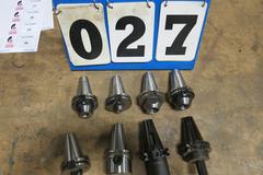 8 Assorted Cat 40 Taper Tool Holders, End Mill Holders