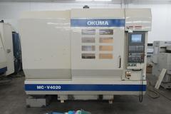 Okuma MC-V4020 CNC Vertical Machining Center with Chip Blaster Thru Spindle Coolant