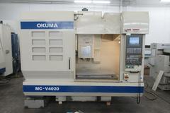 Okuma MC-V4020 CNC Vertical Machining Center with Chip Blaster Thru Spindle Coolant