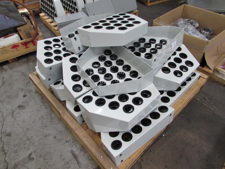 Approx (22) 18-Position 40-Taper Tool Holder Racks for Haas VMCs