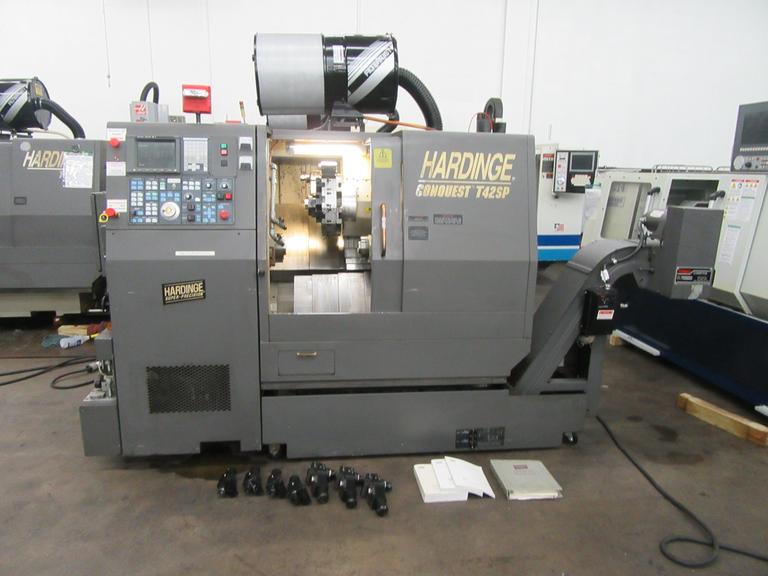 Hardinge Conquest T42-SP CNC Turning Center with Live Milling and Sub-Spindle