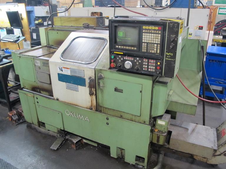 Okuma LB15 CNC Turning Center with Hydraulic Tailstock and 8" 3-Jaw Chuck