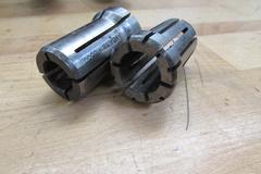 (8) Valenite V40CT4/57860/4 DA180 Collet Style Cat 40 Tool Holders with Approx (28) Assorted DA180 Collets