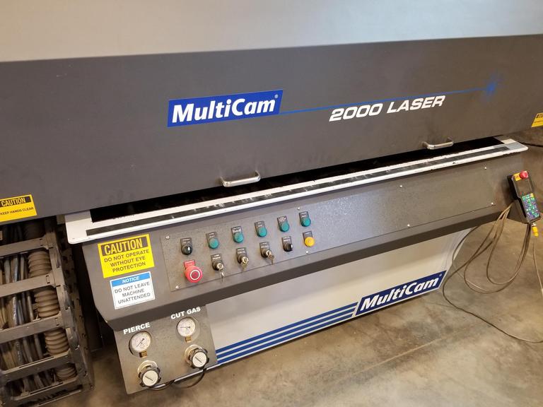 MultiCam 2000 CO2 Laser System.  300 Watt Output, 60" x 50" Work Area