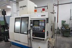 Okuma VR40II CNC Vertical Machining Center with OSP700M Control and SMW Rotary Indexer