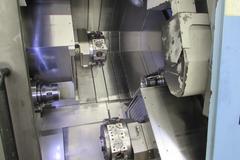 Doosan Puma TT1800SY Dual Spindle Dual Turet CNC Turning Center with Live Milling, Y-Axis and Bar Feeder