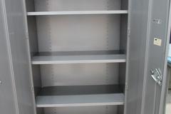 2-Door Metal Cabinet with (4) Adjustable Shelves