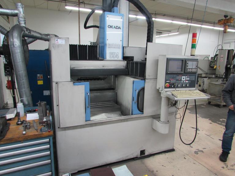 Okada Graphite Master 654 CNC Vertical Machining Center with 25,000 RPM Spindle