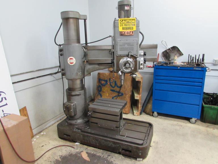 Ikeda RM1000 Radial Arm Drill with Box Table