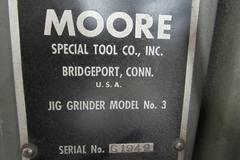 Moore Model G18 Jig Grinder with 40,000 RPM Grinding Head, Acu-Rite 2-Axis DRO, Assorted Stones, and Hold Downs