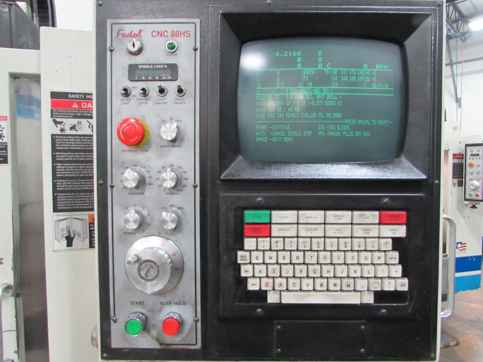 Machines Used Fadal Model Vmc 15xt Cnc Vertical Machining Center