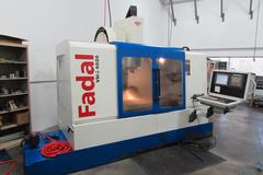 Fadal Model VMC 4020HT CNC 4-Axis vertical Machining Center with Fanuc 18i Control, Rotary Table, Twin Arm Tool Changer