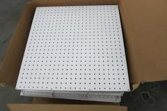2 Boxes of 24" x 24" Plastic Peg Board- NEW