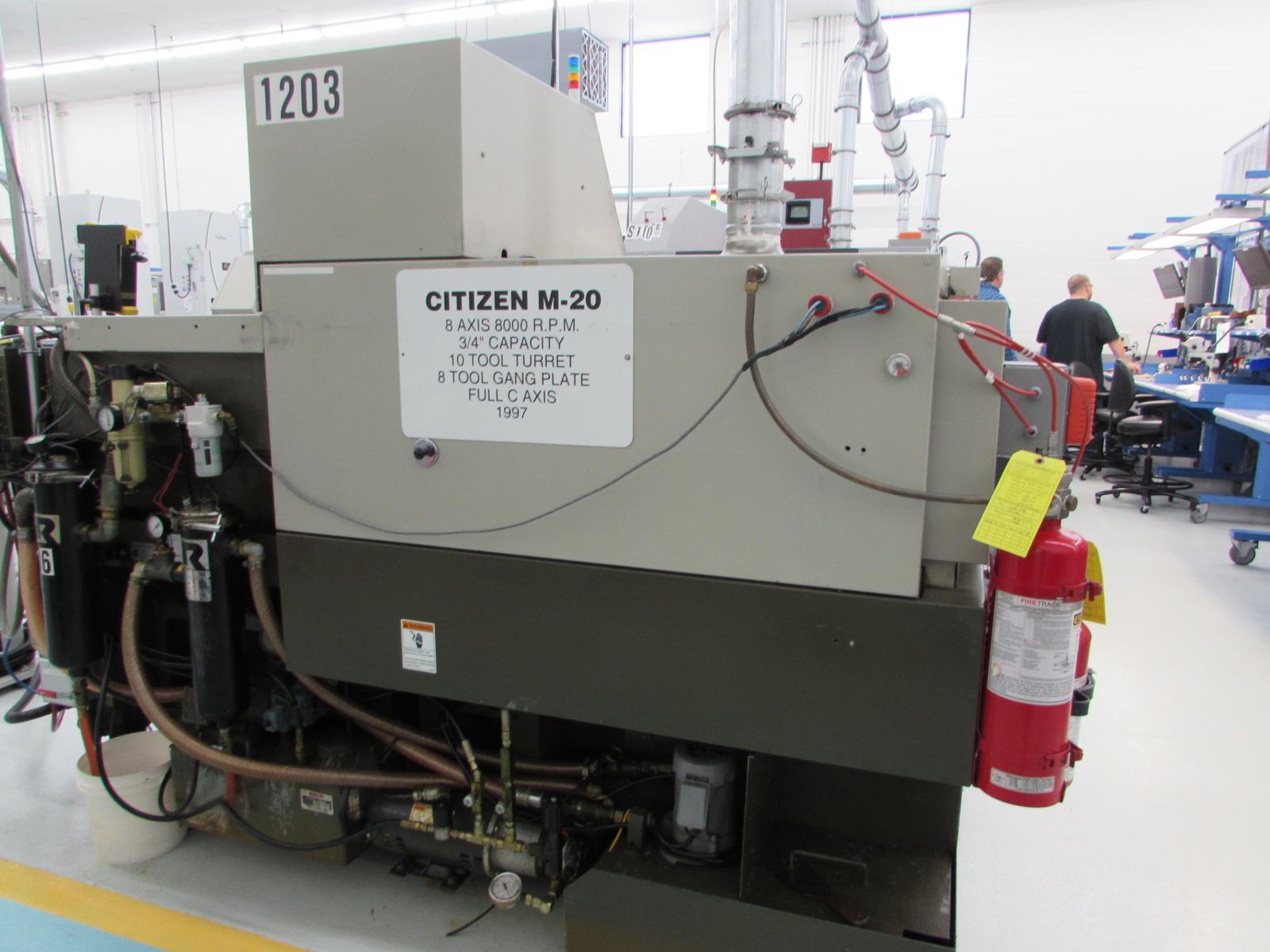 Machines Used | Citizen M20 CNC Swiss Screw Machine with LNS