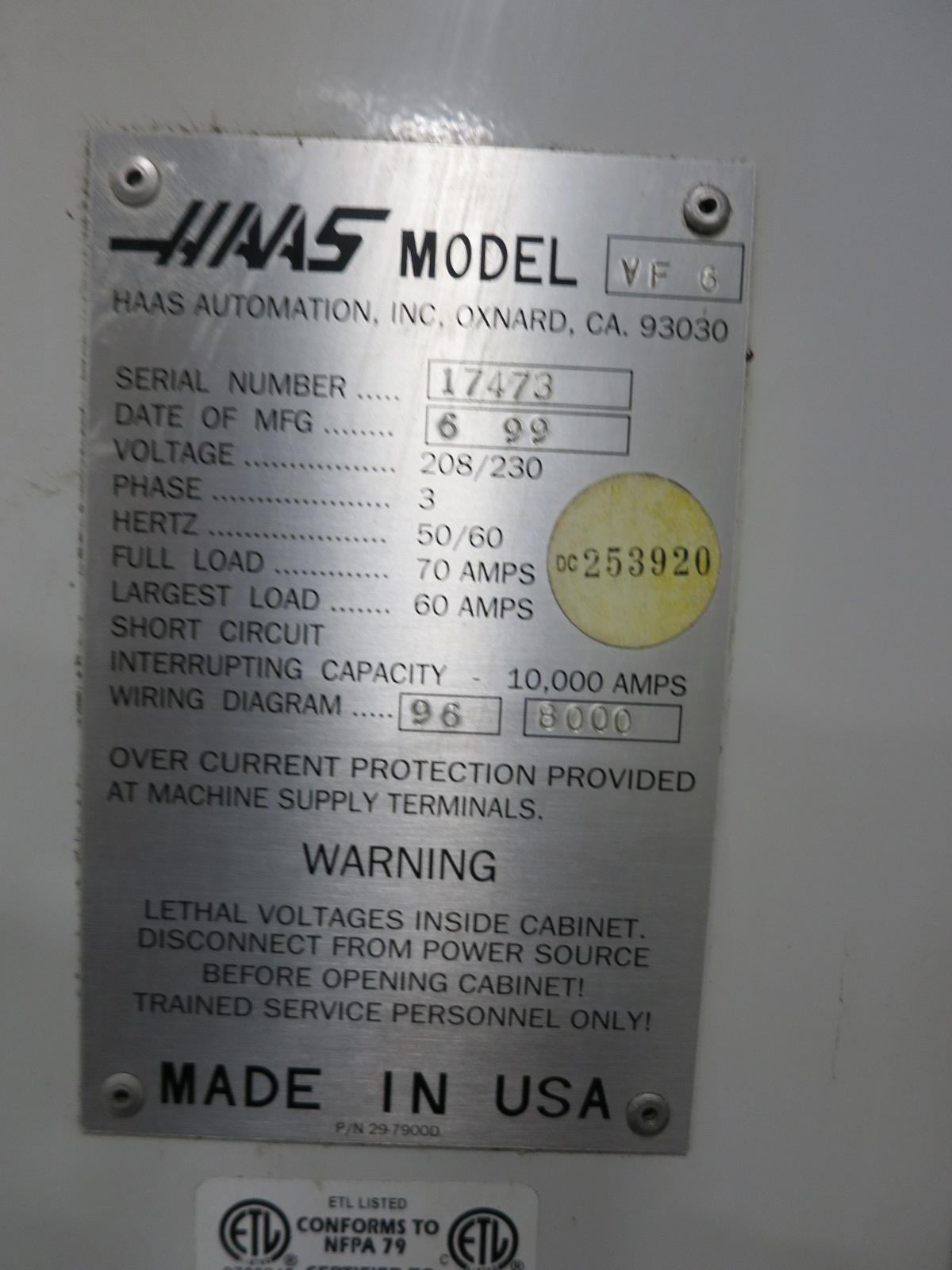 Machines Used | Haas VF-6/50 Taper CNC Vertical Machining Center