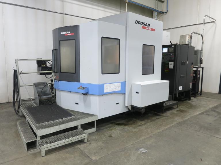 Doosan HM 800 CNC Horizontal Machining Center, 800mm Pallets, Cat 50 Taper, 90 Station ATC