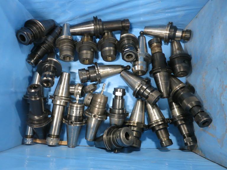 Cat 50 Taper Tool Holders, Assorted Collet Holders and Precision End Mill Holders