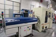 Tecno Wasino Model A12 CNC Turning Center with Live Milling, Y-Axis, and S-Robo-1 Gantry Load / Unload System with WP-0 Work Palletizer