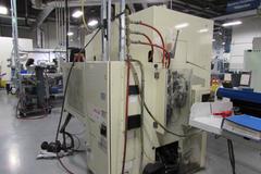 Tecno Wasino Model A12 CNC Turning Center with Live Milling, Y-Axis, and S-Robo-1 Gantry Load / Unload System with WP-0 Work Palletizer