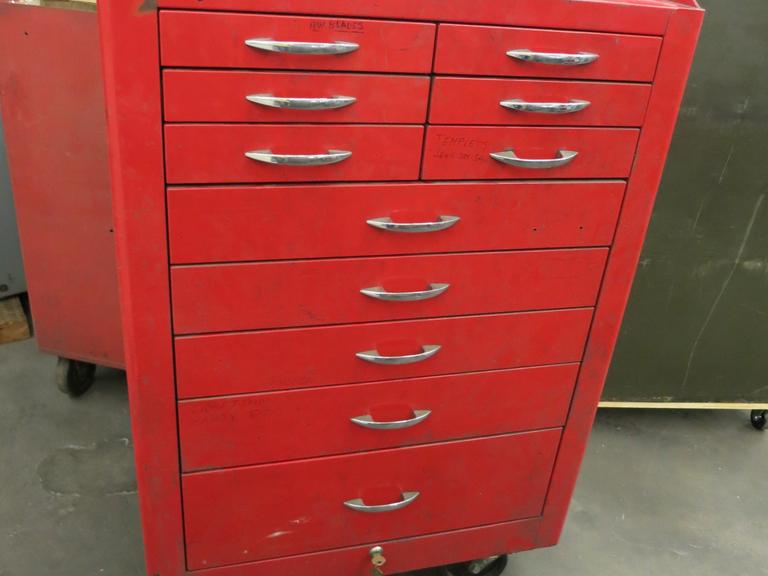 Used roll around tool outlet boxes