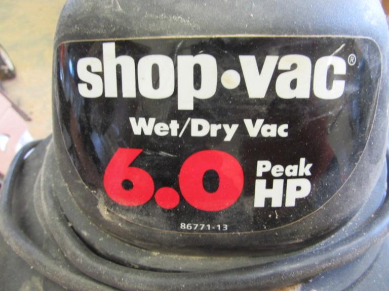 Shop-Vac 25-Gallon Wet/Dry Vacuum.  6HP