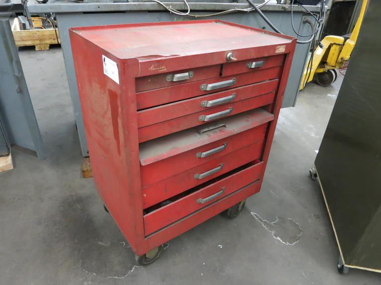 Kennedy Rolling Tool Chest with Contents Including Step Clamp Tooling