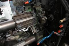 Acme Gridley RA-6 6-Spindle Automatic Screw Machine.  1-1/4" Capacity, 1-1/4" Round Collet Capacity, 7/8" Square Collet Capacity, 1-3/32" Hex Collet Capacity, 7" Max Stock Feed Length, 6" Max Turning Length, 302 to 2370 RPM Spindle Speeds