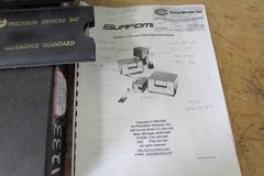 Surfometer Surface Roughness Meter.  .3"/Min Tracing Speed, Velocity Detecting Method, Diamond Stylus Material, 24"x18"x2" Granite Plate, 110V