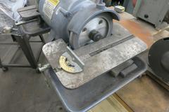 Baldor Model 500 Double End Carbide Tool Grinder.  7"x12" Tilting Work Tables, 6" Wheels, Water Cup, Work Light, 1/2HP Motor