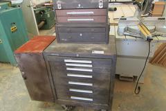 Kennedy Tool Box, Riser and 7-Drawer Rolling Tool Chest with Side Cabinet