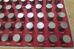 Vermont Gage Pin Set.  .7515 to 8325 Complete with Plastic Case