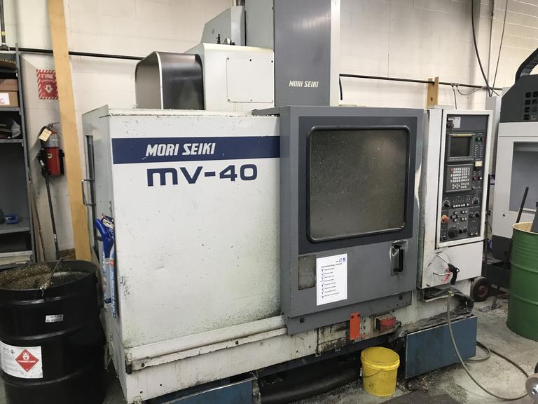 Mori Seiki MV-40 CNC Vertical Machining Center with Twin Arm Automatic Tool Changer