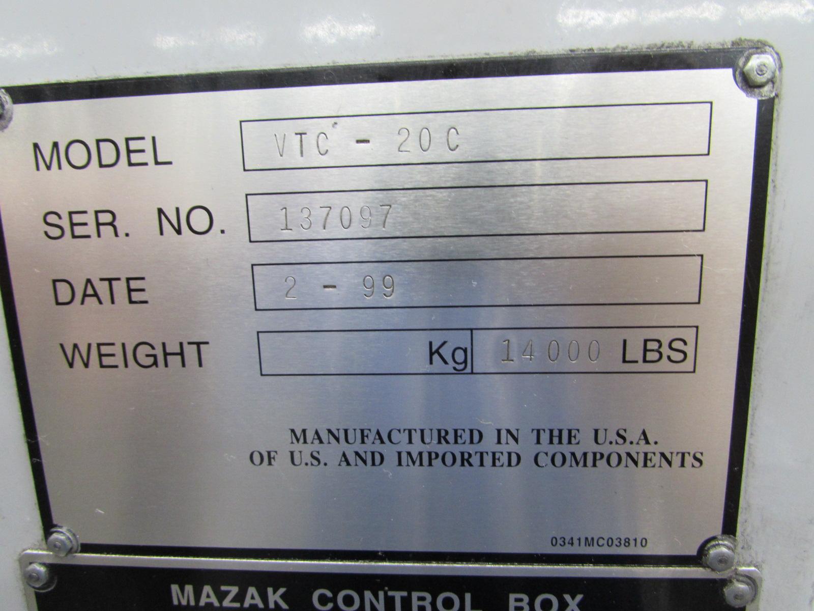 Machines Used | Mazak VTC-30C CNC Vertical Machining Cener with