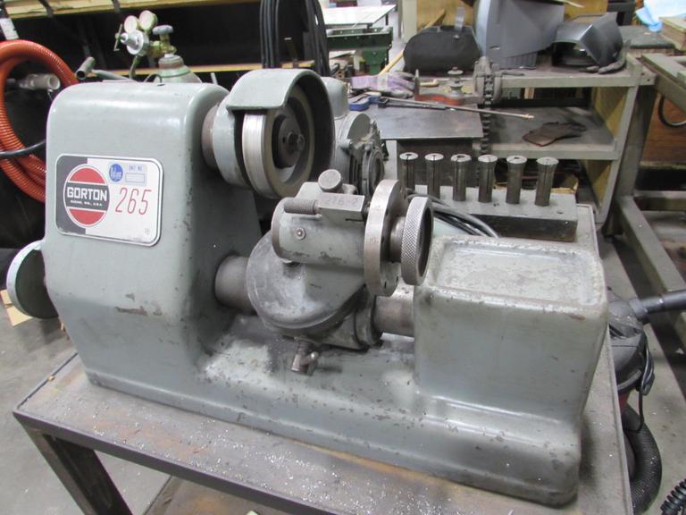 Gorton 265 Cutter Grinder with Collets and Stand.  4" Diameter Wheel