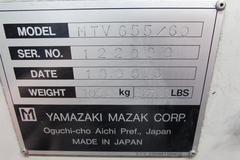 Mazak V-655/60 CNC Vertical Machining Center with Mazatrol M Plus CNC Control and 60 Tool ATC