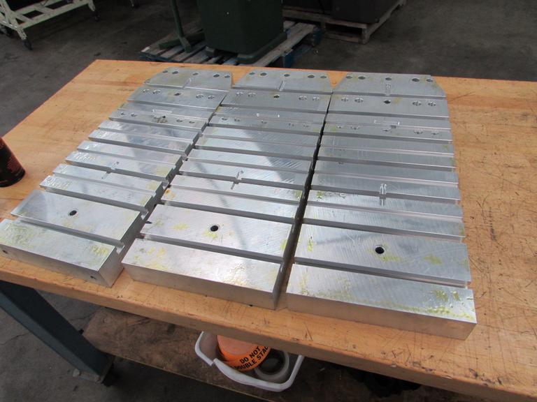 (3) 24" x 9.5" x 2" T-Slotted Aluminum Fixture Plates