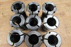 (9) 1-5/8" Round Collets for Acme-Gridley RB-8 Screw Machine.